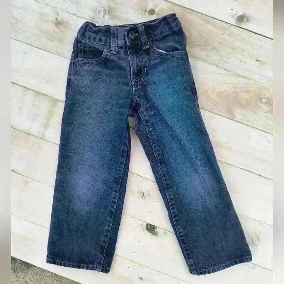 Old Navy Boys Denim Blue Jeans Regular Fit Size 5 Slim - Picture 1 of 5